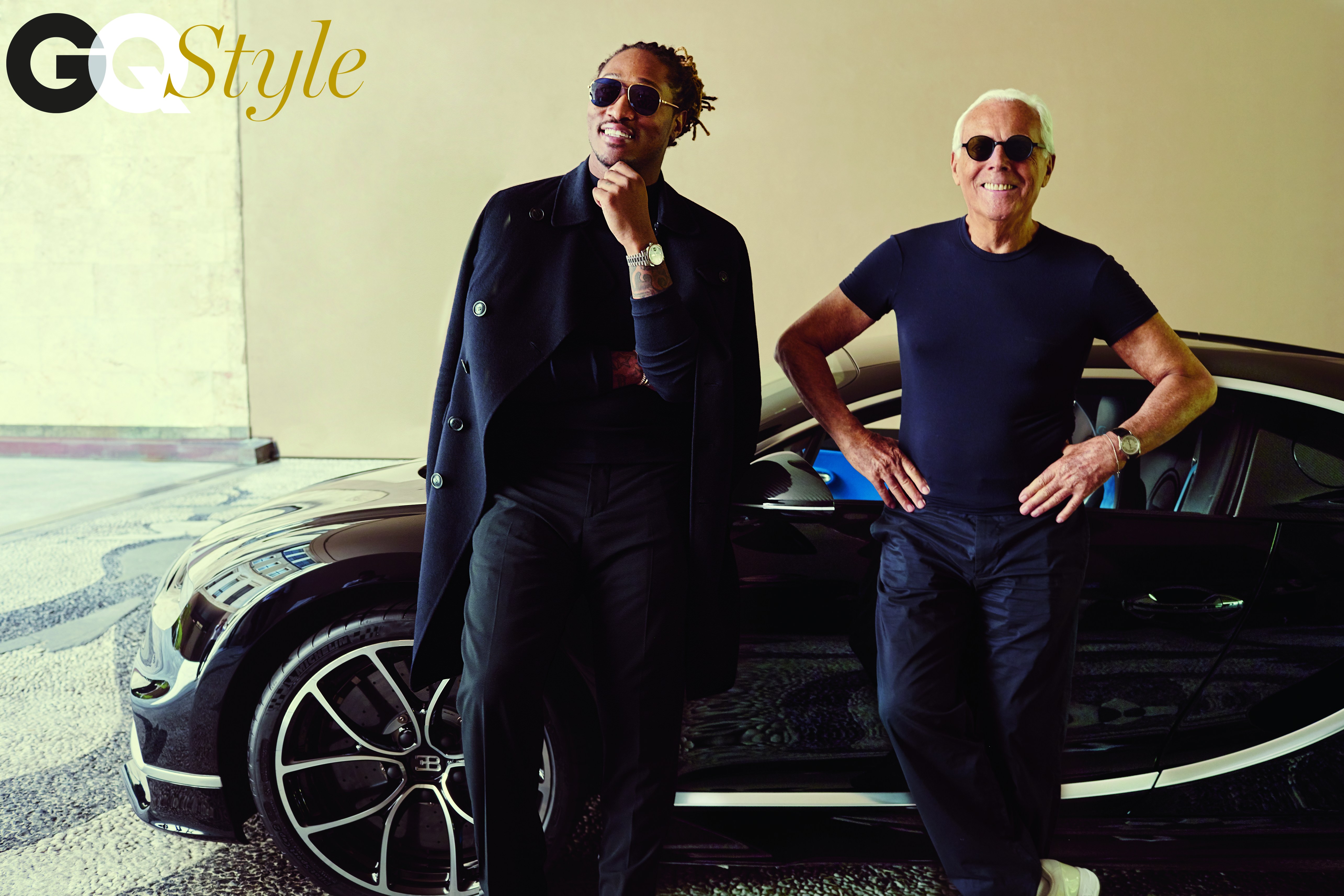 Future, Giorgio Armani and a new Bugatti