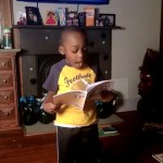 Caleb Green reads 100 books in one day while parents stream it on Facebook