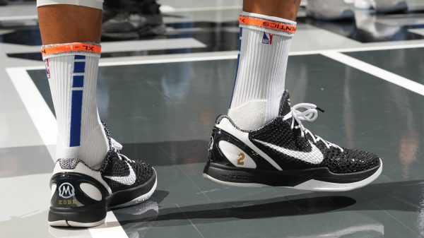 The “Mambacita” Nike Kobe 6 Protros sneakers worn by Stephen Curry