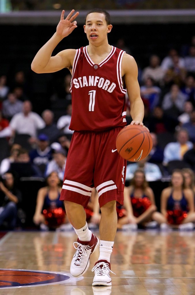 Mitch Johnson calls a play on the court.