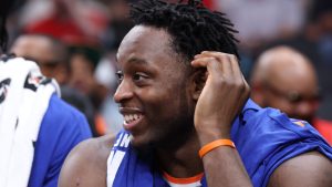 Knicks forward OG Anunoby is winning fans – and attention for his sneakers