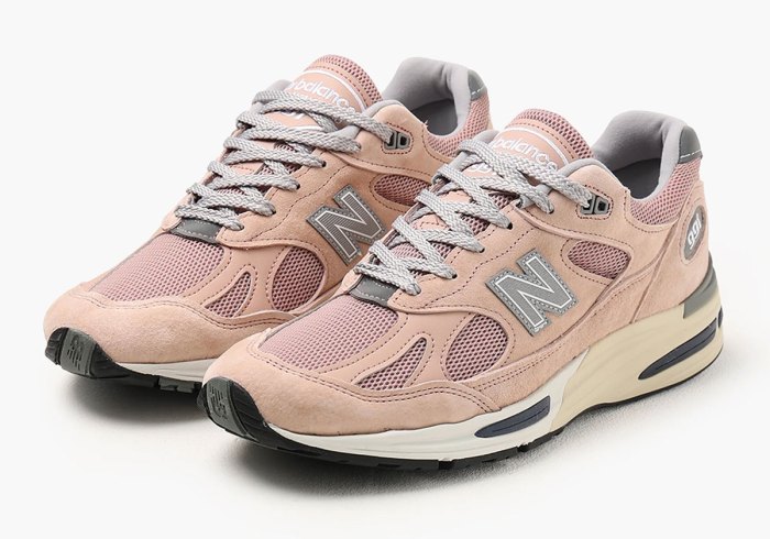 New Balance 991v2 "Mahogany Rose" sneakers