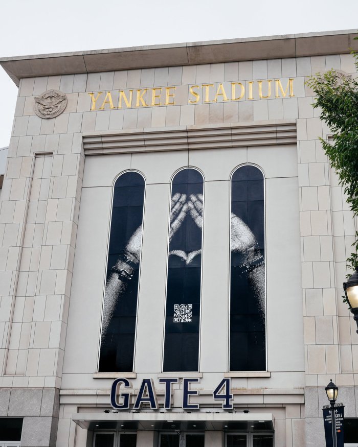 Jay-Z30 signage idisplayed at Yankee Stadium