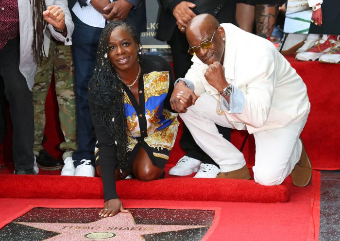 Sekyiwa 'Set' Shakur and Mopreme Shakur attend the ceremony honoring Tupac Shakur