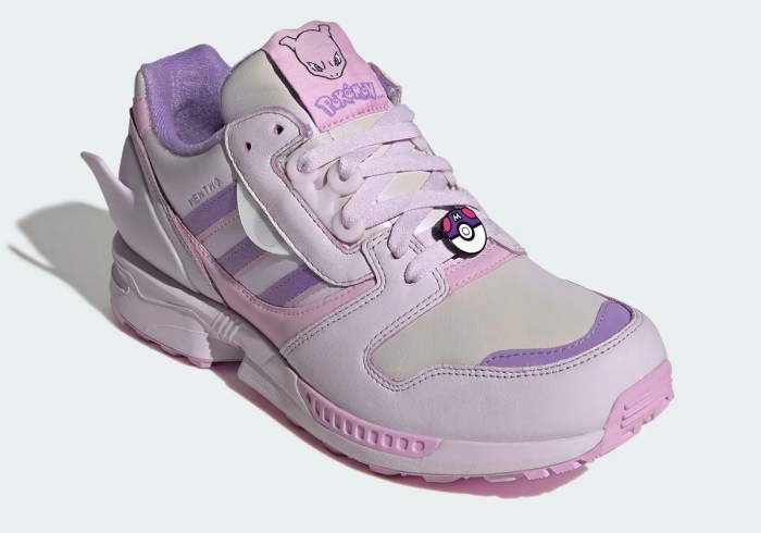 The Pokémon x adidas ZX 8000 "Mewtwo" sneakers