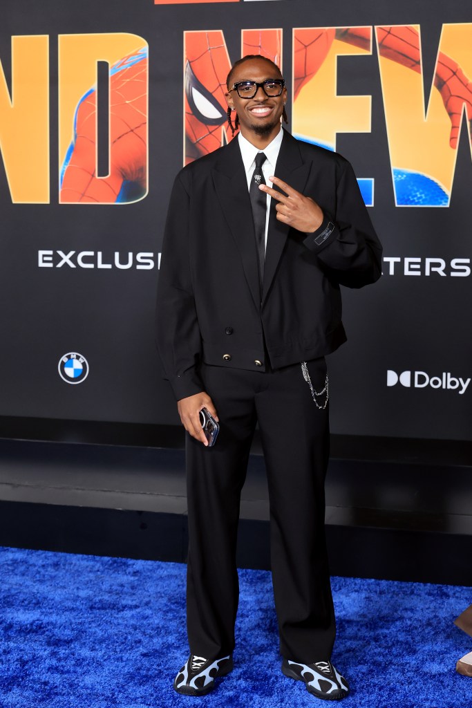 Tyrese Maxey at "Spider-Man: Brand New Day" premiere