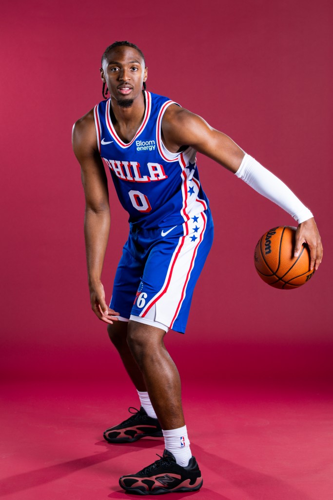 Tyrese Maxey Philadelphia 76ers media day