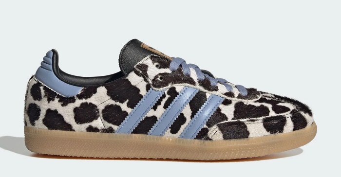 Adidas Samba cow print sneakers